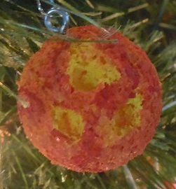 Christmas crafts - bowling ball ornament